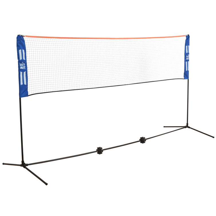 HIT MIT 17ft Badminton Net Set Adjustable Height Portable Net for